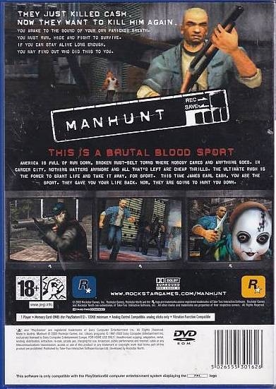 Manhunt - PS2 (B Grade) (Genbrug)